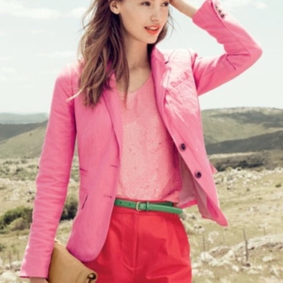 J. Crew Jackets & Blazers - J. Crew Schoolboy Pink Blazer